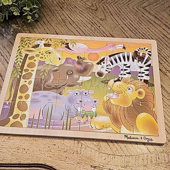 Wooden jigsaw puzzle animals Melissa & Doug - Picture 6 of 6